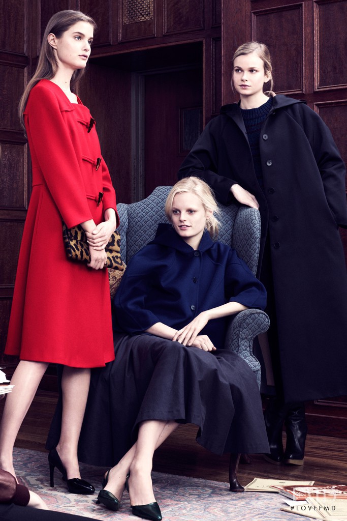 Iris Egbers featured in  the Jil Sander lookbook for Pre-Fall 2012