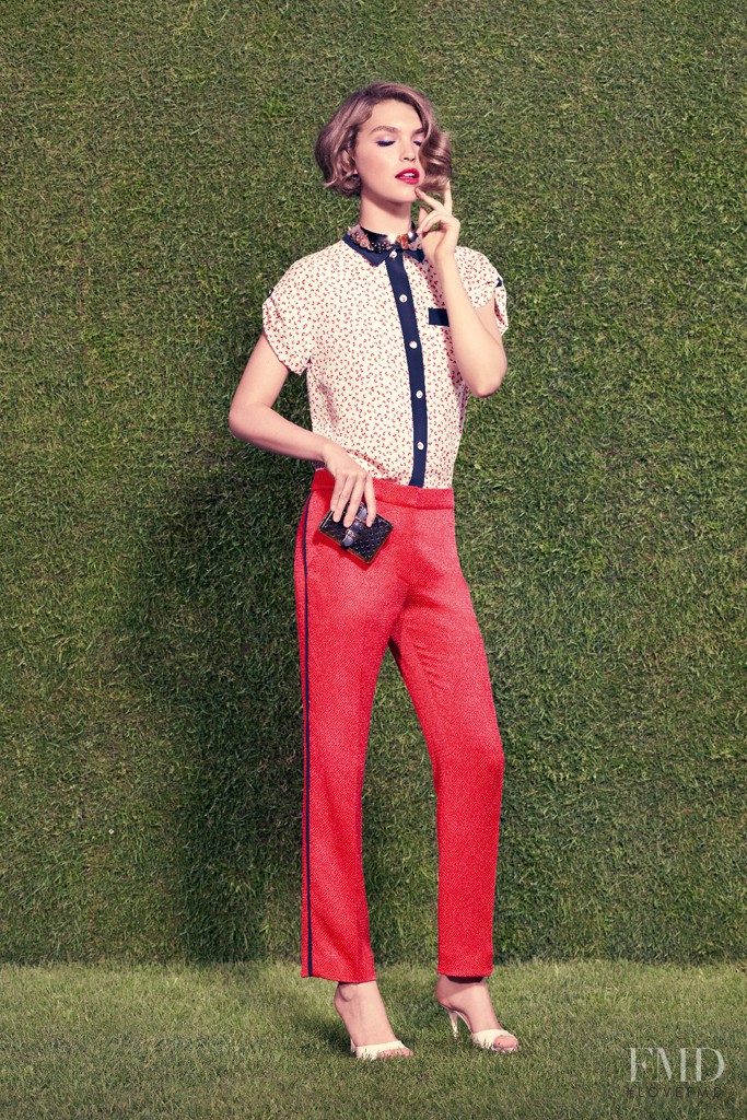 Arizona Muse featured in  the Louis Vuitton lookbook for Resort 2012