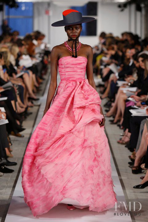 Ajak Deng featured in  the Oscar de la Renta fashion show for Resort 2012