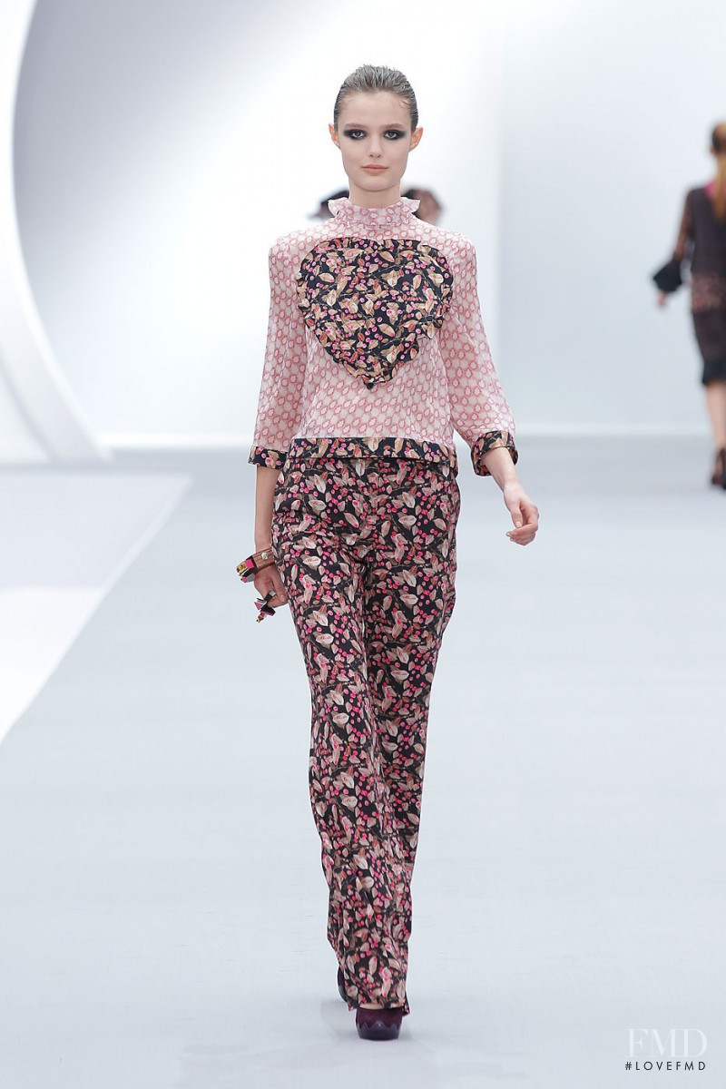Katie Fogarty featured in  the Just Cavalli fashion show for Autumn/Winter 2011