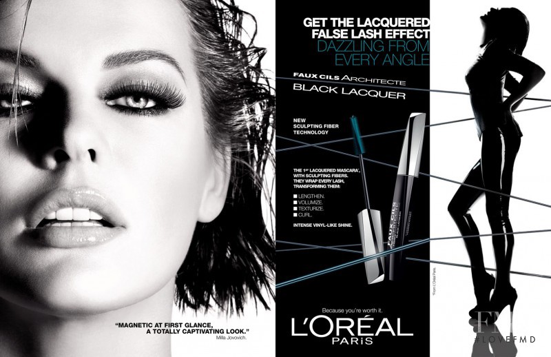 Milla Jovovich featured in  the L\'Oreal Paris Architecte 4D advertisement for Autumn/Winter 2011