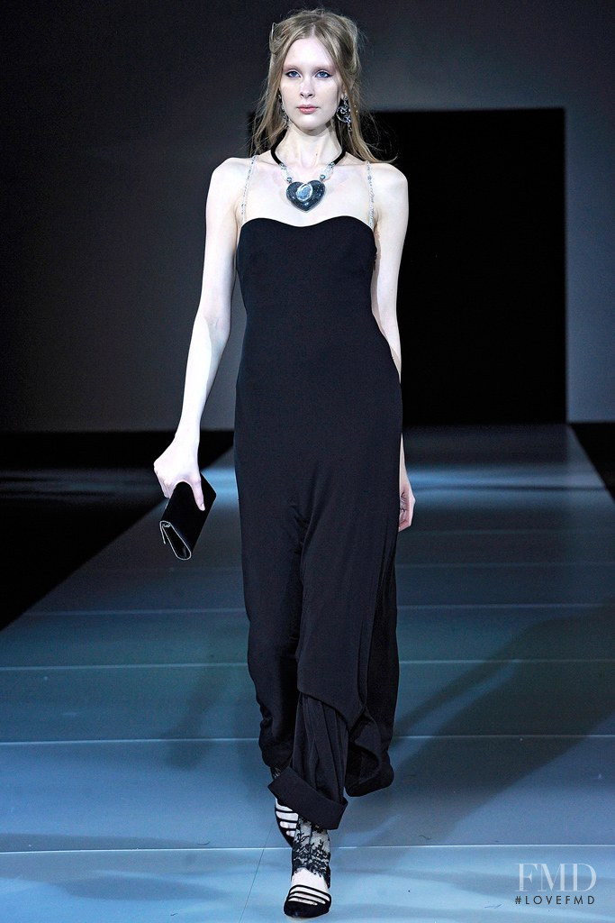 Jasmine Poulton featured in  the Giorgio Armani fashion show for Autumn/Winter 2011