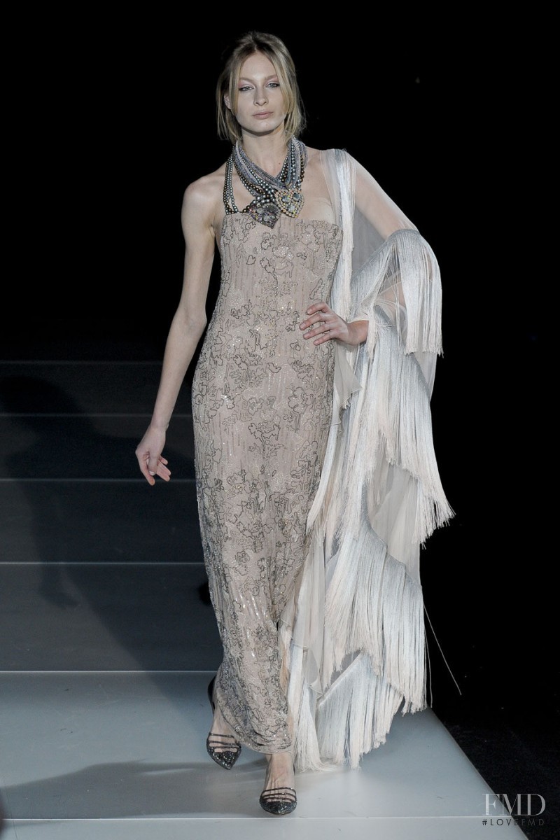 Elena Egorova featured in  the Giorgio Armani fashion show for Autumn/Winter 2011