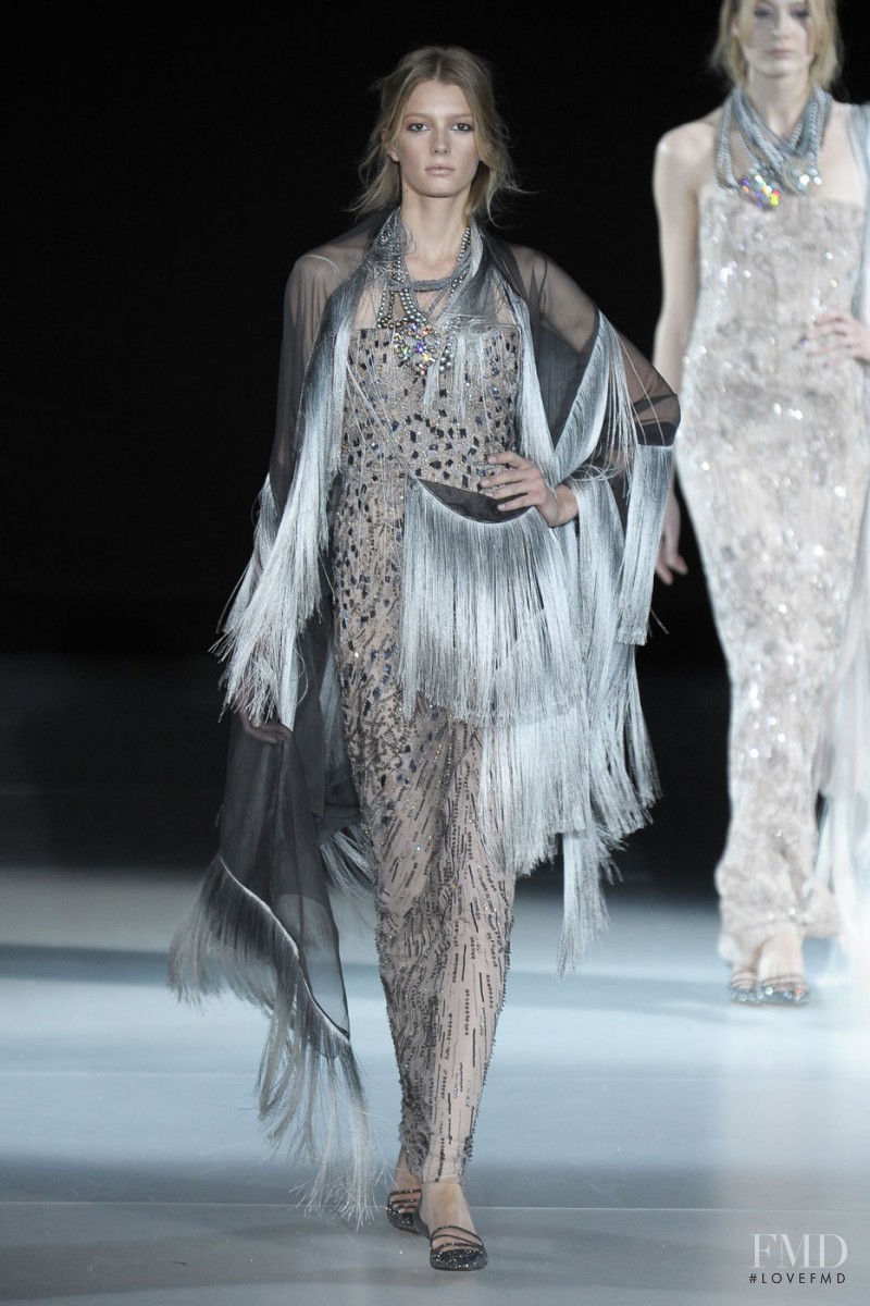 Sigrid Agren featured in  the Giorgio Armani fashion show for Autumn/Winter 2011