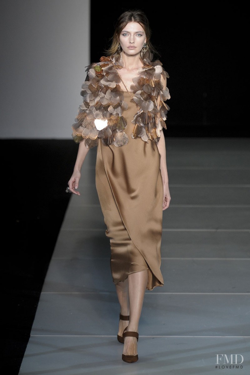 Alina Baikova featured in  the Giorgio Armani fashion show for Autumn/Winter 2011