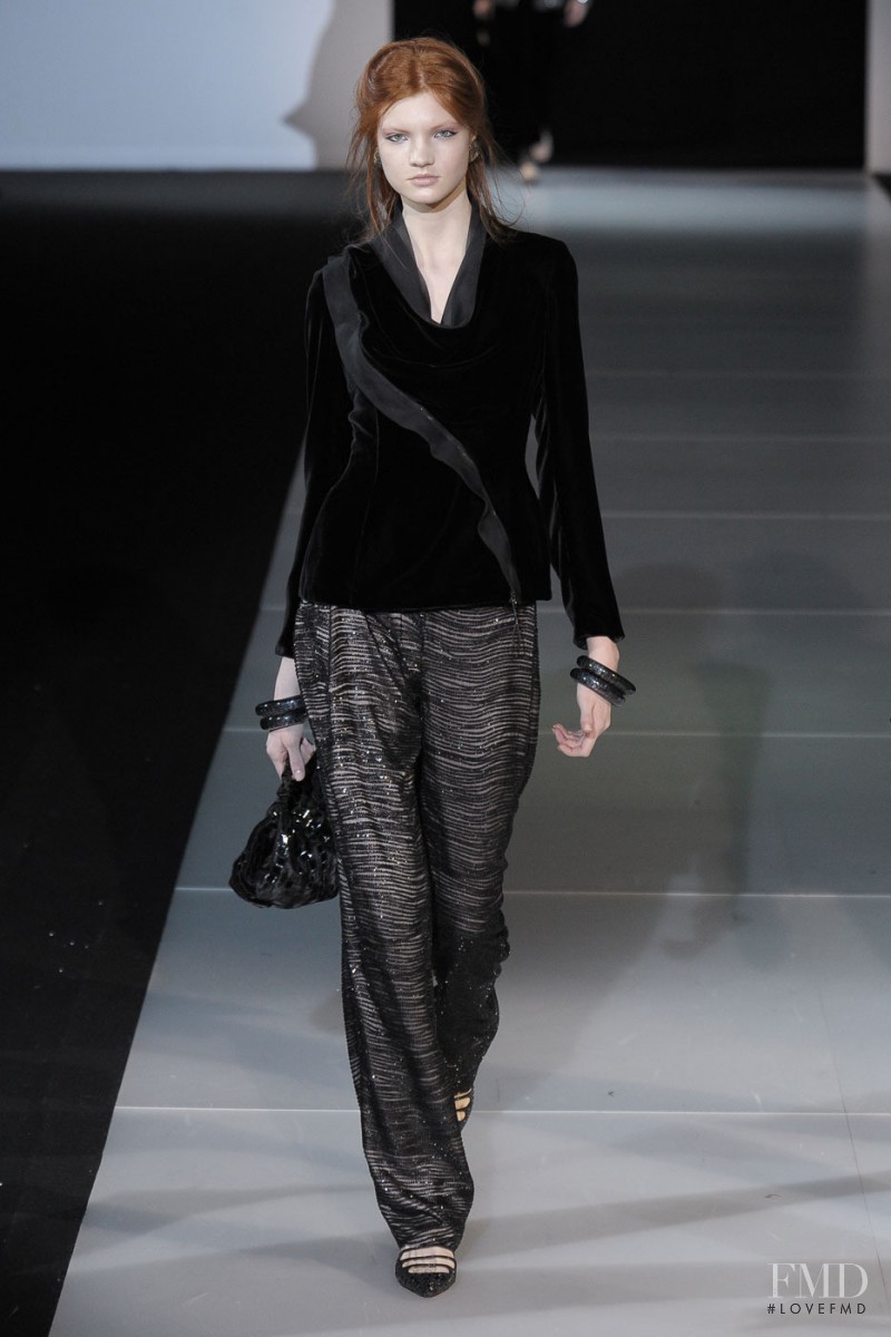 Anastasia Ivanova featured in  the Giorgio Armani fashion show for Autumn/Winter 2011