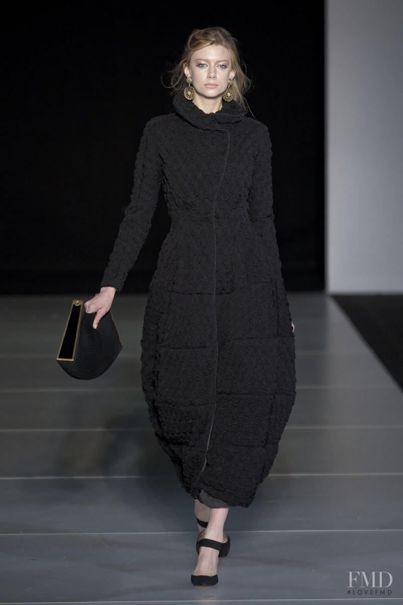 Kelli Lumi featured in  the Giorgio Armani fashion show for Autumn/Winter 2011