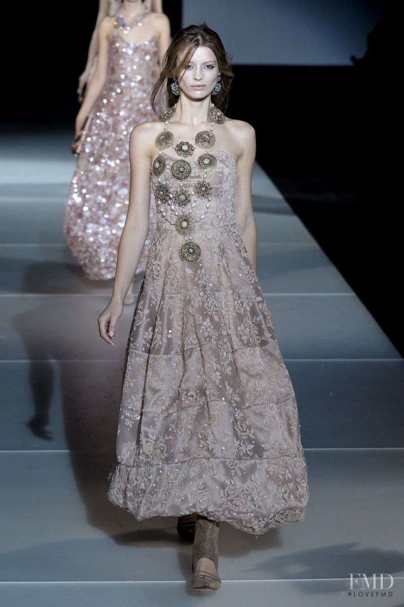 Flavia Lucini featured in  the Giorgio Armani fashion show for Autumn/Winter 2011