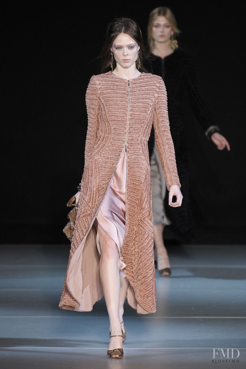Coco Rocha featured in  the Giorgio Armani fashion show for Autumn/Winter 2011