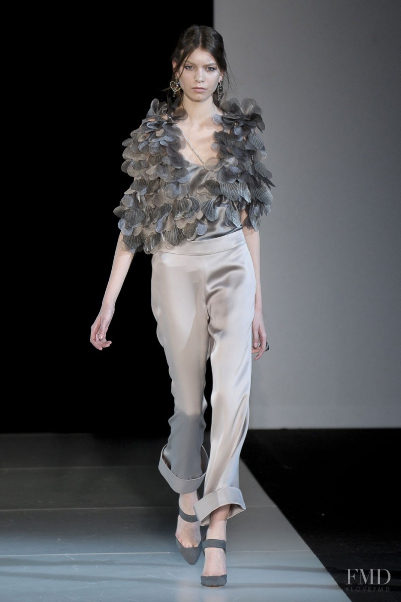 Sabina Smutna featured in  the Giorgio Armani fashion show for Autumn/Winter 2011