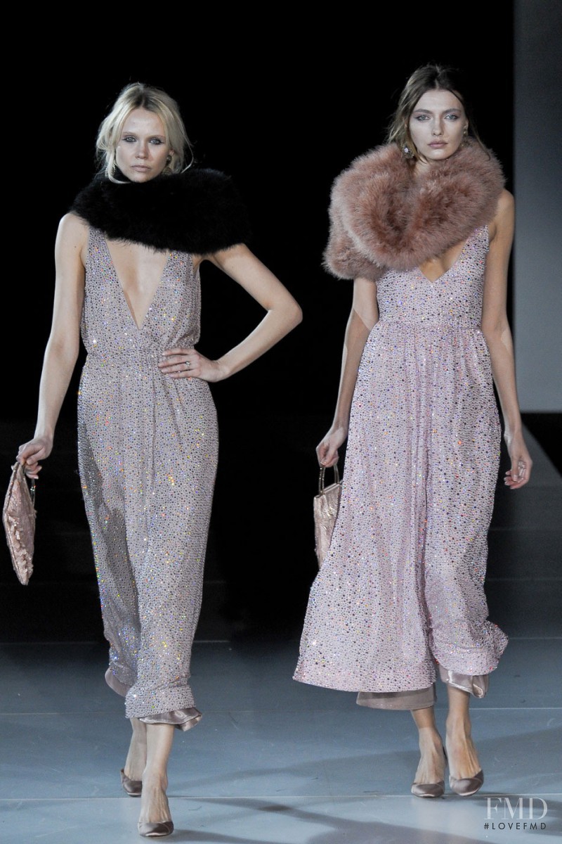 Alina Baikova featured in  the Giorgio Armani fashion show for Autumn/Winter 2011