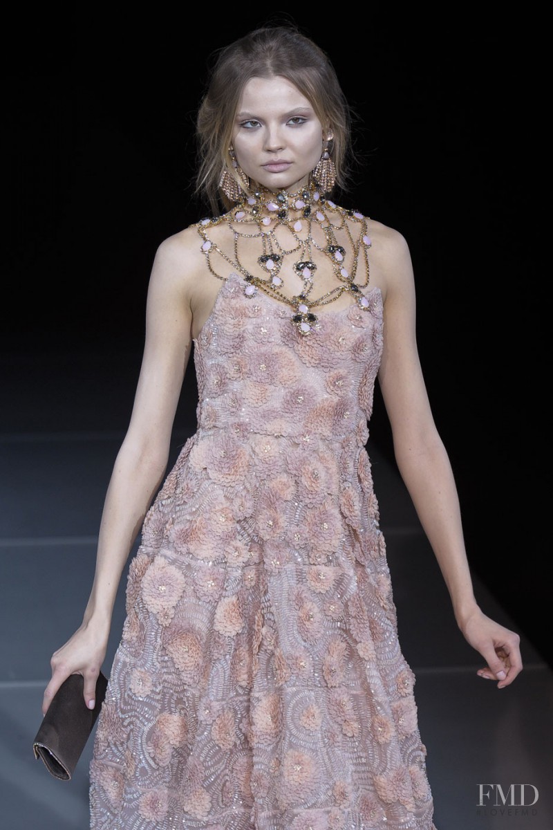 Magdalena Frackowiak featured in  the Giorgio Armani fashion show for Autumn/Winter 2011