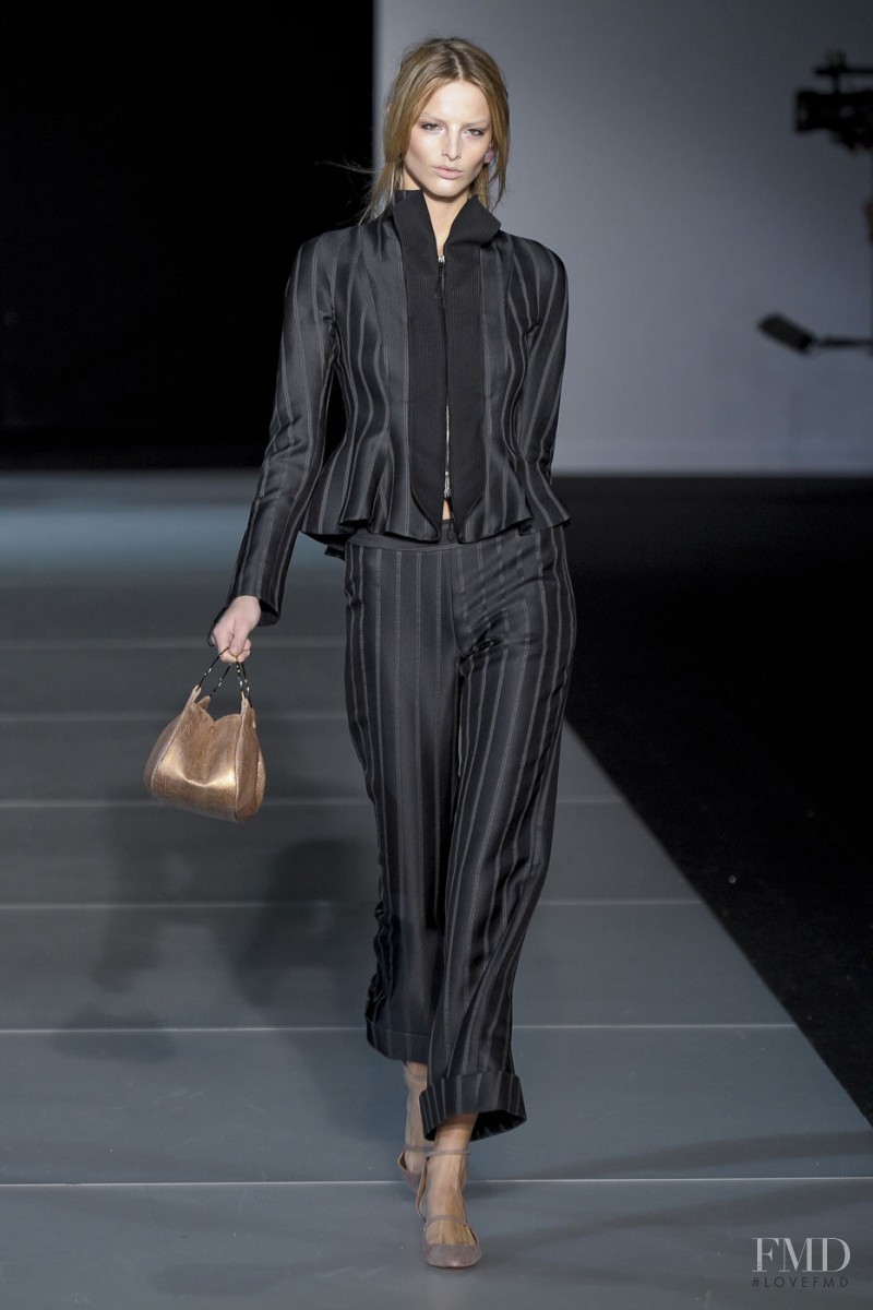 Michaela Kocianova featured in  the Giorgio Armani fashion show for Autumn/Winter 2011