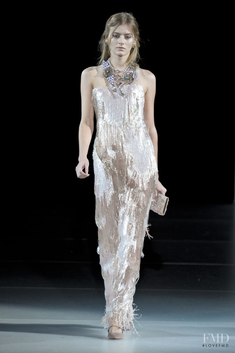 Kori Richardson featured in  the Giorgio Armani fashion show for Autumn/Winter 2011