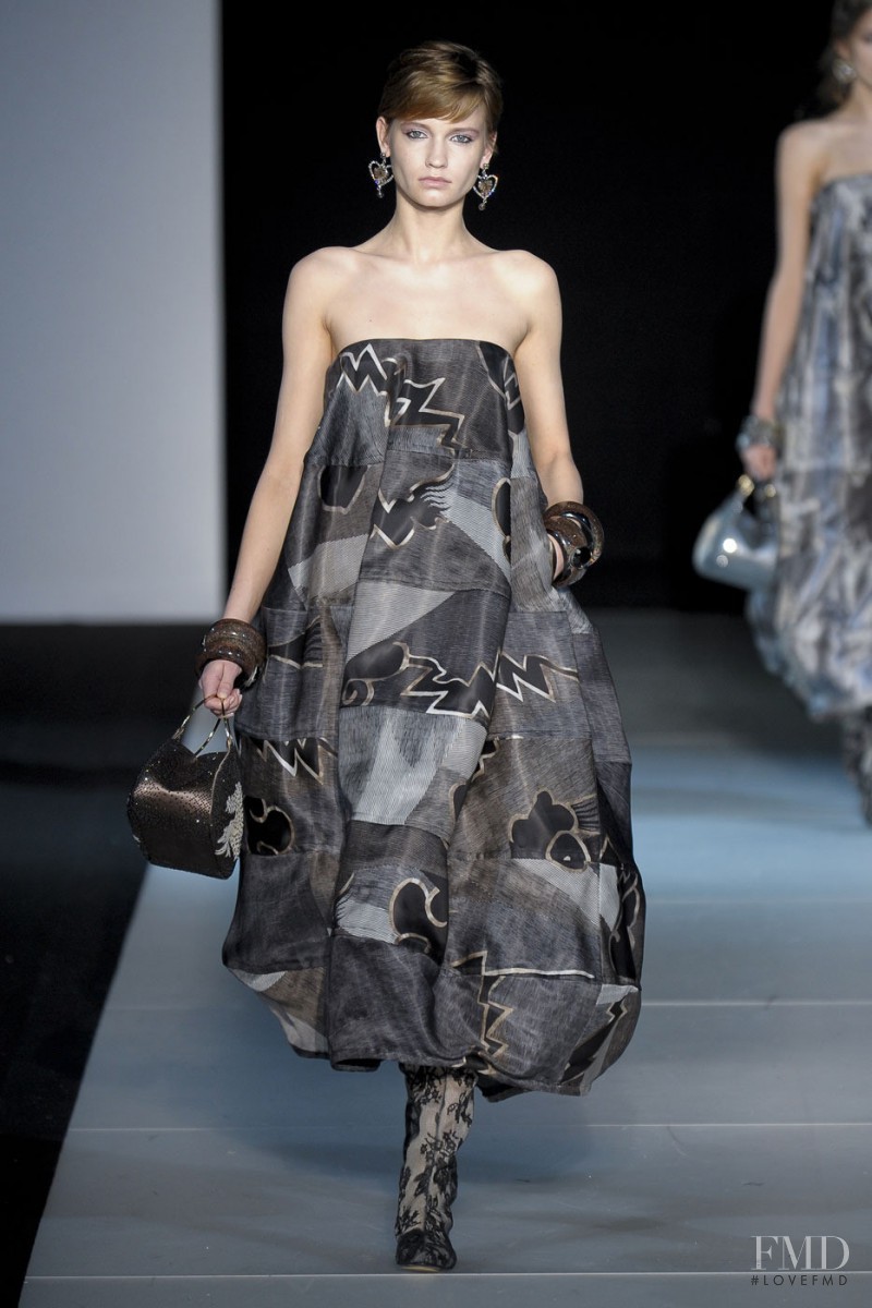 Laura Blokhina featured in  the Giorgio Armani fashion show for Autumn/Winter 2011