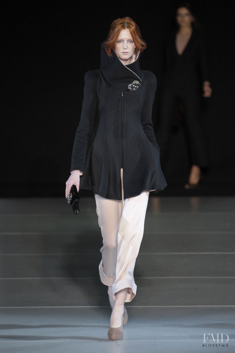 Alice Burdeu featured in  the Giorgio Armani fashion show for Autumn/Winter 2011