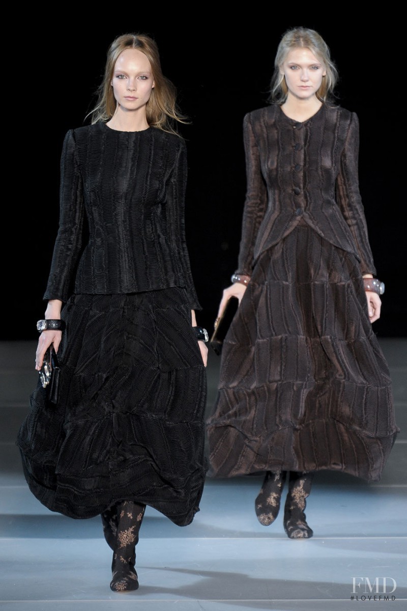 Kristy Kaurova featured in  the Giorgio Armani fashion show for Autumn/Winter 2011