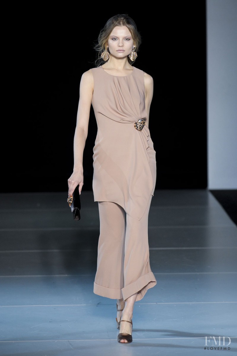 Magdalena Frackowiak featured in  the Giorgio Armani fashion show for Autumn/Winter 2011