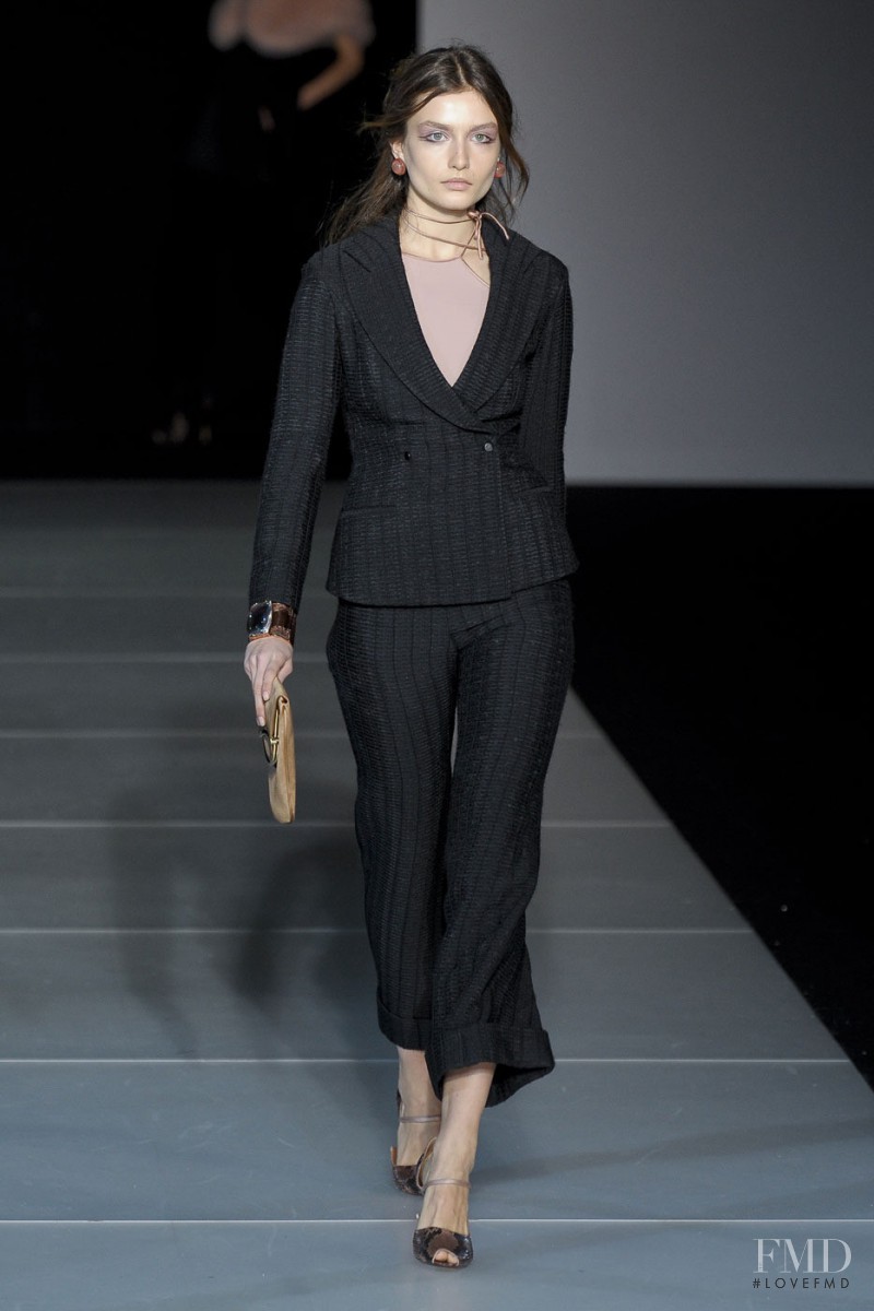 Andreea Diaconu featured in  the Giorgio Armani fashion show for Autumn/Winter 2011