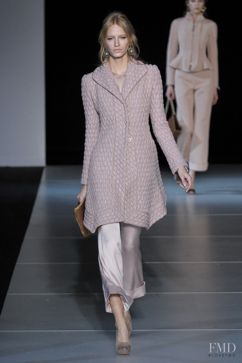 Amy Hixson featured in  the Giorgio Armani fashion show for Autumn/Winter 2011