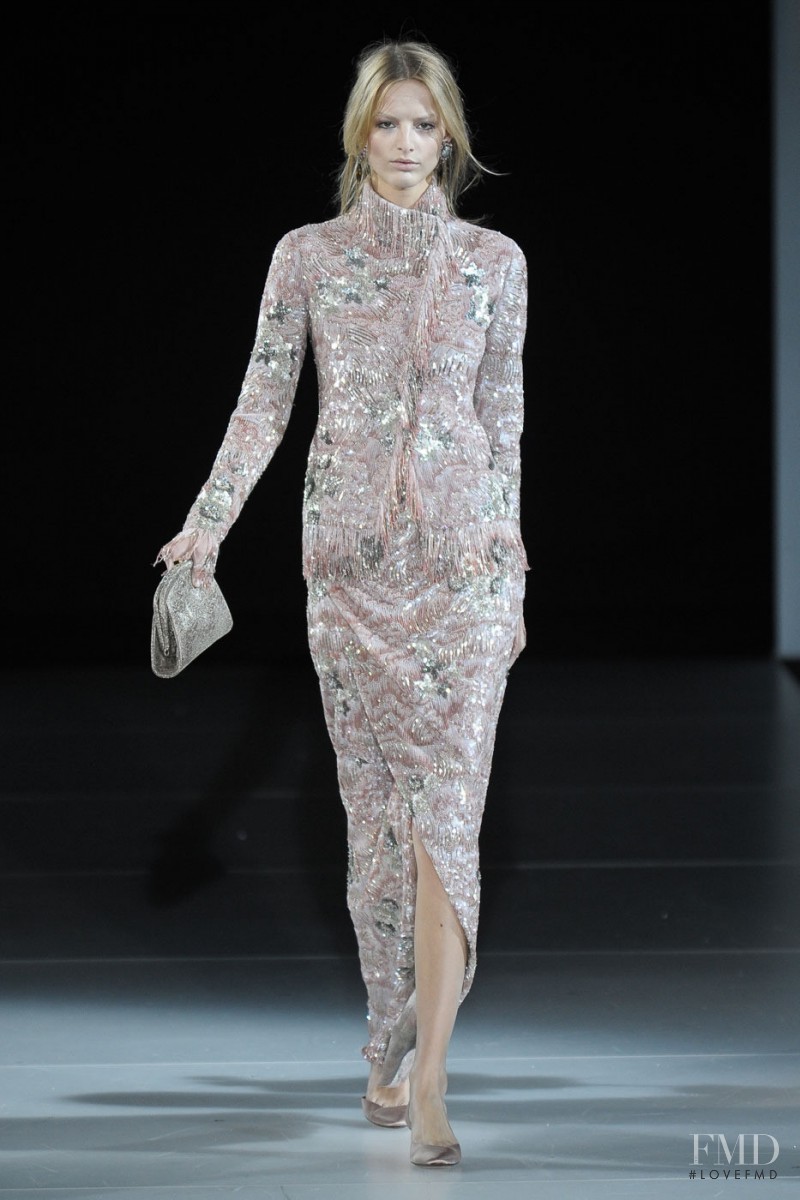 Michaela Kocianova featured in  the Giorgio Armani fashion show for Autumn/Winter 2011