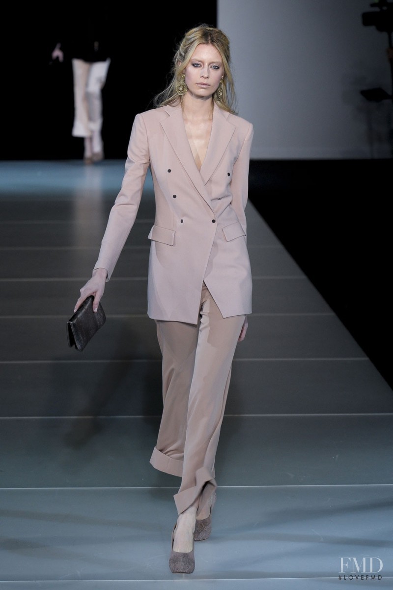 Milana Keller featured in  the Giorgio Armani fashion show for Autumn/Winter 2011