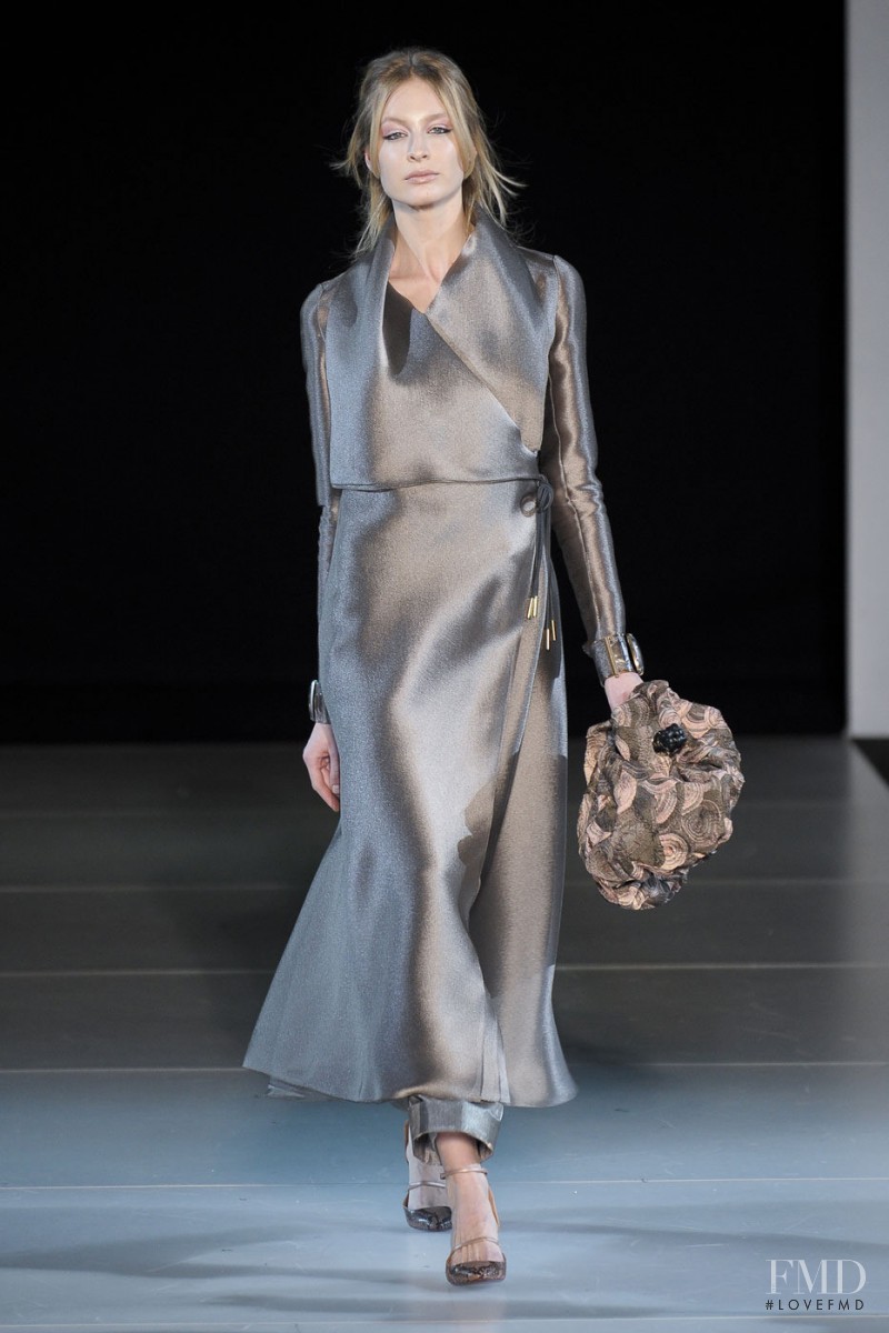 Elena Egorova featured in  the Giorgio Armani fashion show for Autumn/Winter 2011