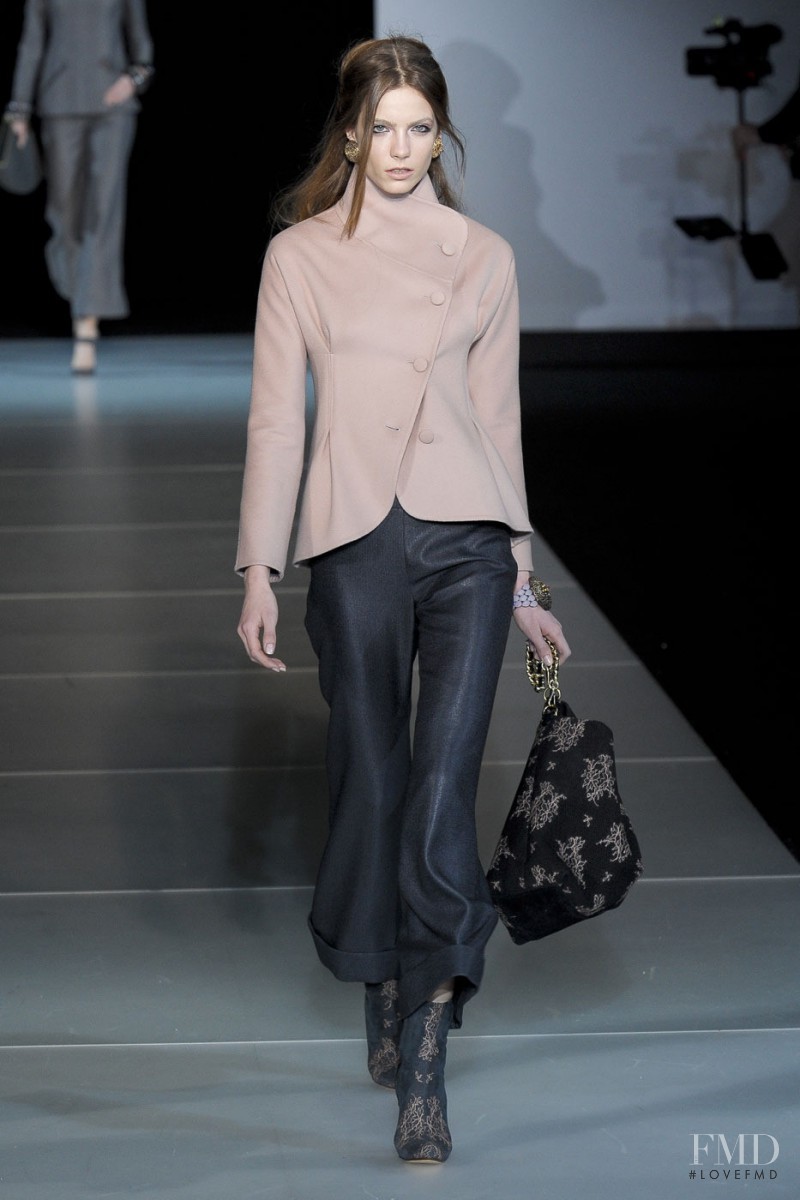 Jefimija Jokic featured in  the Giorgio Armani fashion show for Autumn/Winter 2011