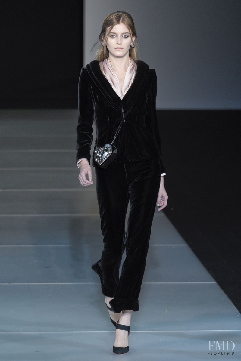 Kori Richardson featured in  the Giorgio Armani fashion show for Autumn/Winter 2011