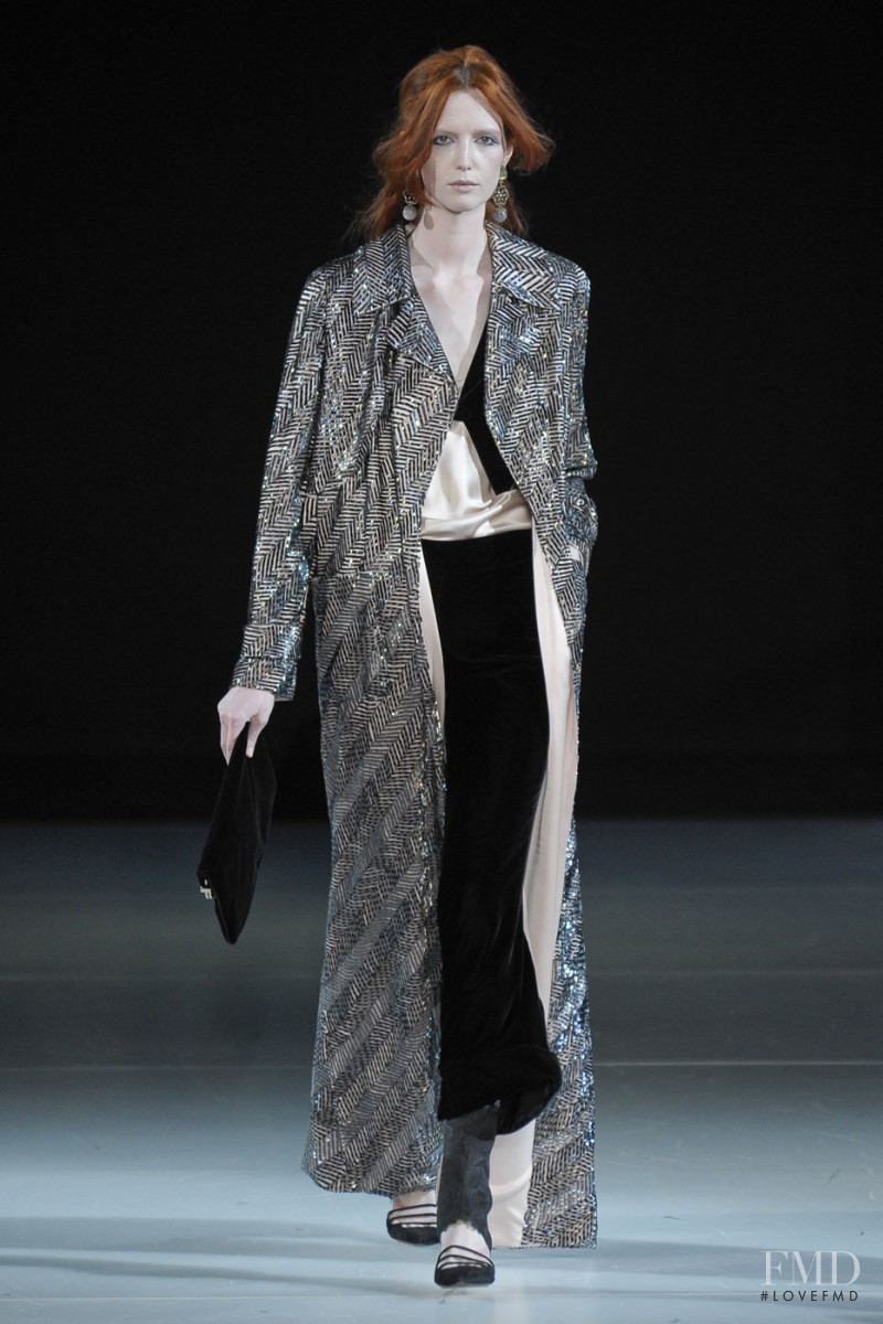 Alice Burdeu featured in  the Giorgio Armani fashion show for Autumn/Winter 2011