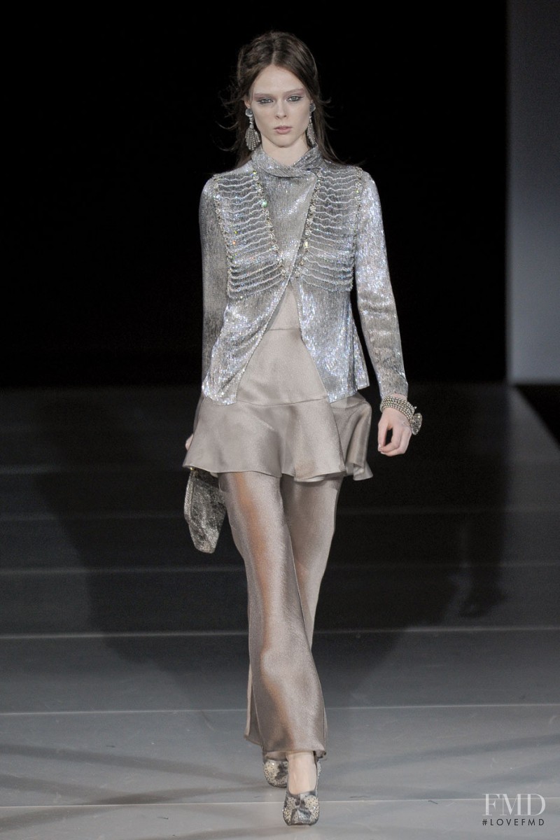 Coco Rocha featured in  the Giorgio Armani fashion show for Autumn/Winter 2011