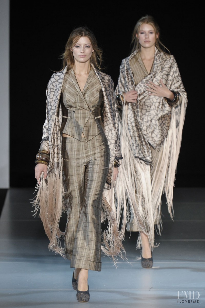 Flavia Lucini featured in  the Giorgio Armani fashion show for Autumn/Winter 2011