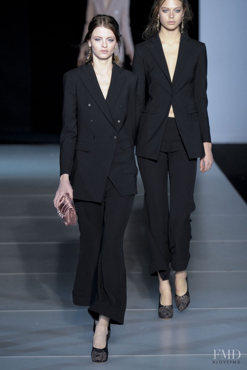 Barbora Pracharova featured in  the Giorgio Armani fashion show for Autumn/Winter 2011