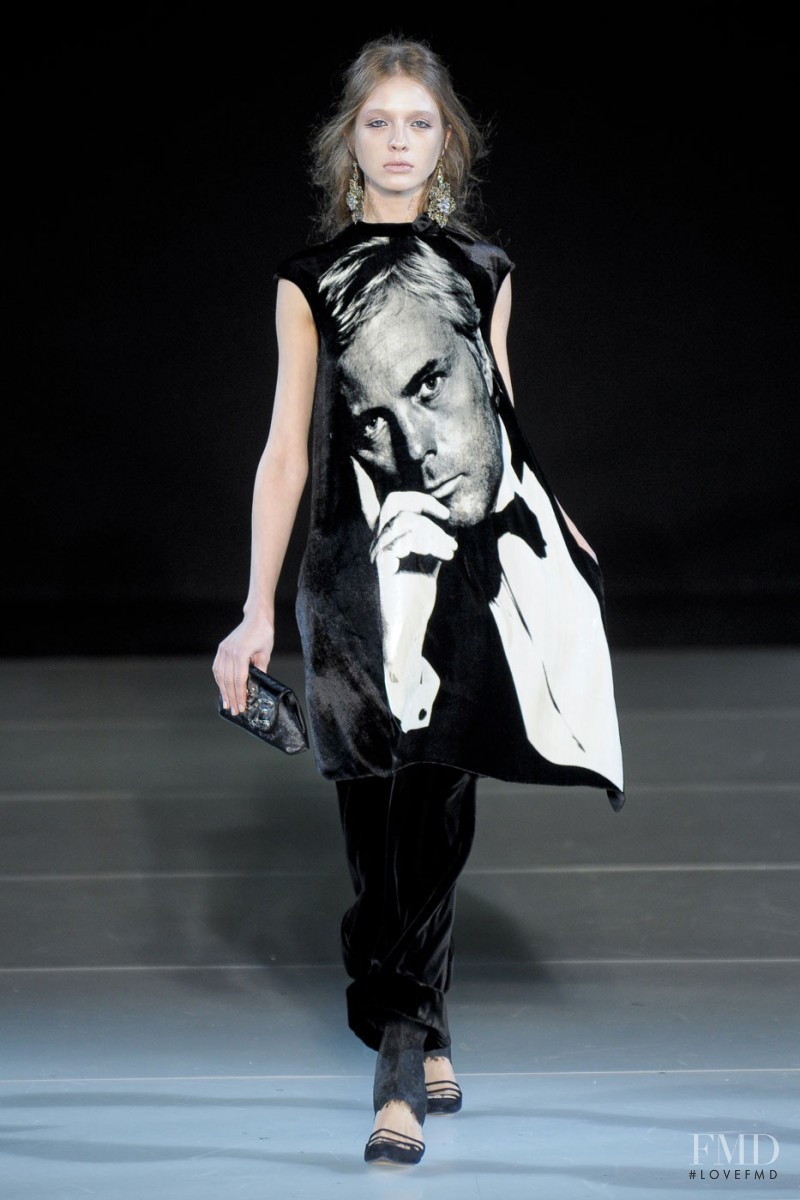 Natalia Zakharova featured in  the Giorgio Armani fashion show for Autumn/Winter 2011