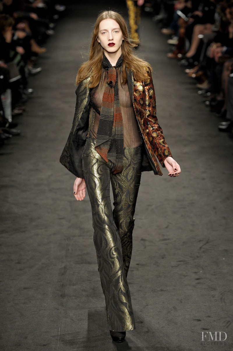 Iris Egbers featured in  the Angelo Marani fashion show for Autumn/Winter 2011
