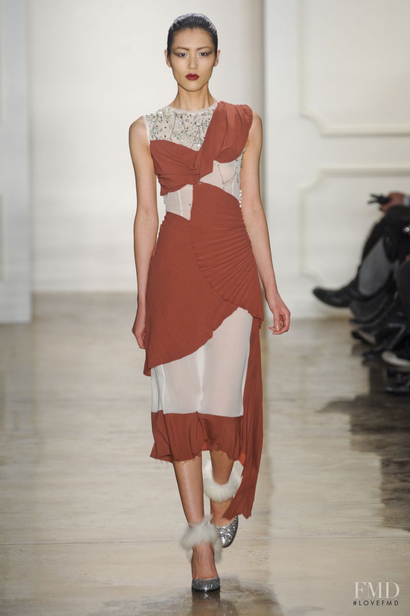 Liu Wen featured in  the Altuzarra fashion show for Autumn/Winter 2011