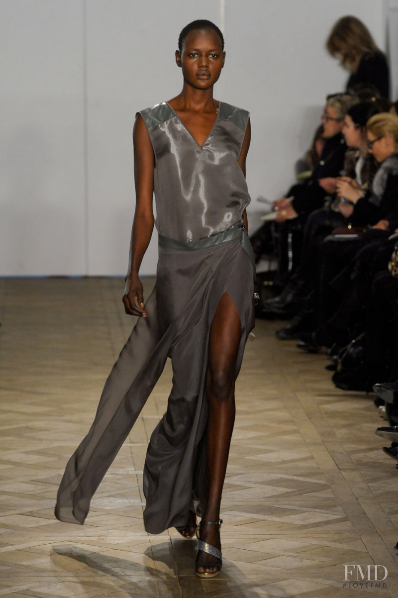 Ajak Deng featured in  the Reed Krakoff fashion show for Autumn/Winter 2011