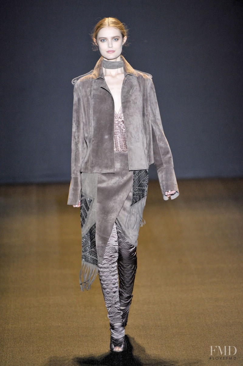 Katie Fogarty featured in  the J Mendel fashion show for Autumn/Winter 2011