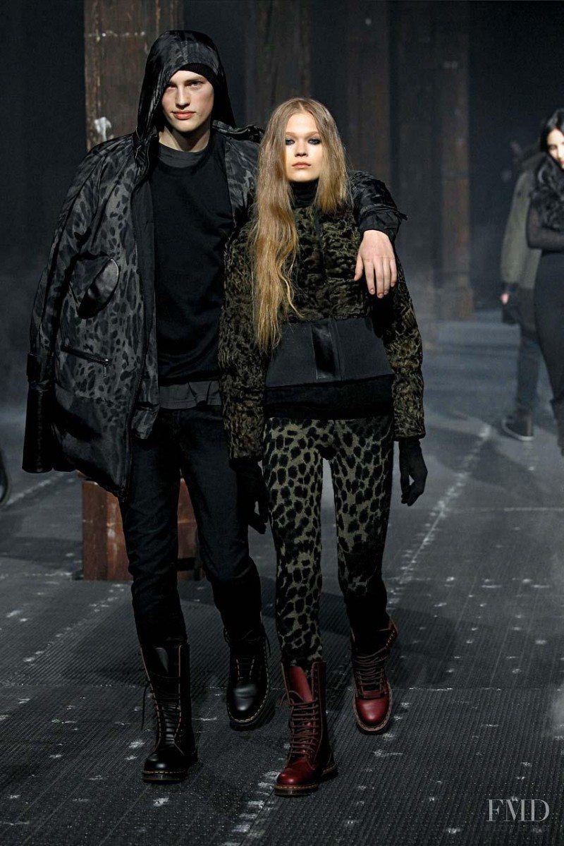 Vita Sidorkina featured in  the Moncler Gamme Rouge fashion show for Autumn/Winter 2011