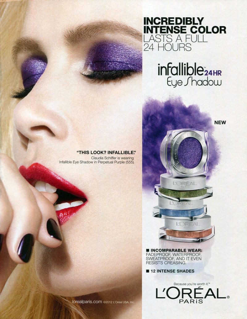 Claudia Schiffer featured in  the L\'Oreal Paris advertisement for Spring/Summer 2011