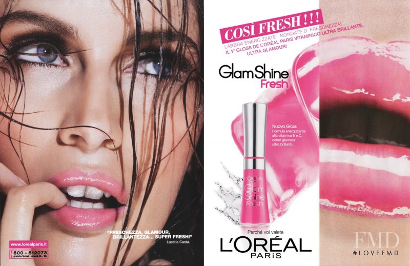 Laetitia Casta featured in  the L\'Oreal Paris advertisement for Spring/Summer 2011