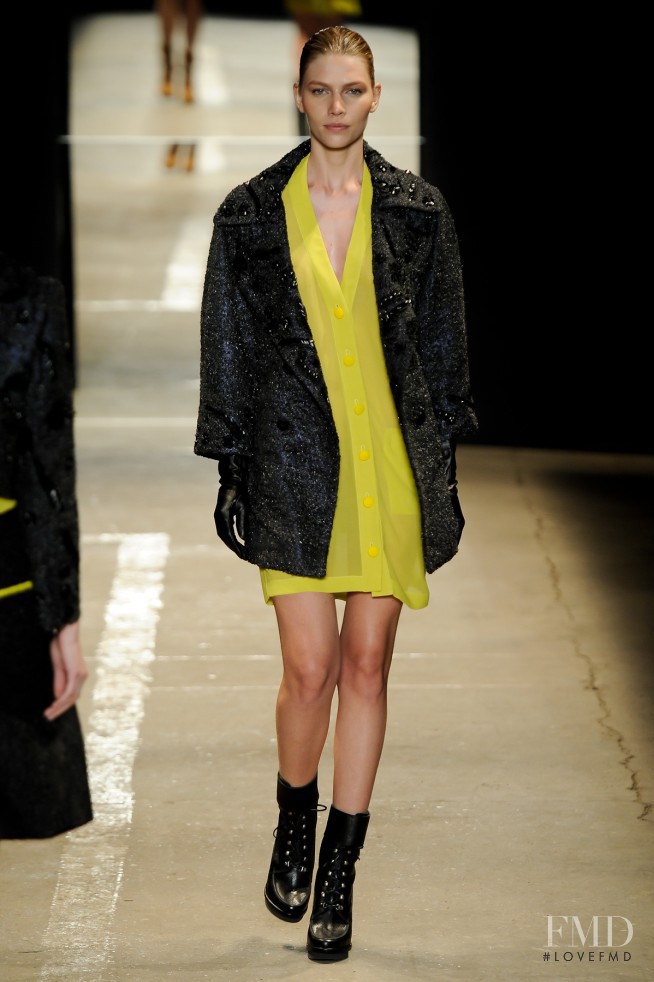 Aline Weber featured in  the Printing fashion show for Autumn/Winter 2011