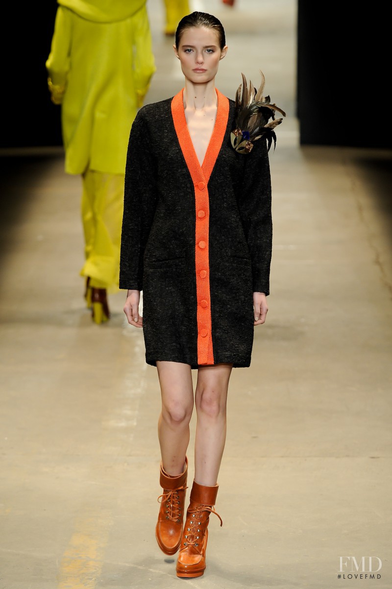 Katie Fogarty featured in  the Printing fashion show for Autumn/Winter 2011