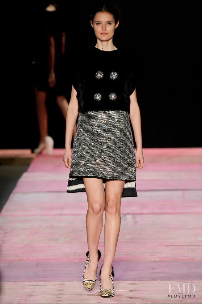 Katie Fogarty featured in  the Giulia Borges fashion show for Autumn/Winter 2011