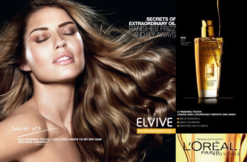 Bianca Balti featured in  the L\'Oreal Paris advertisement for Spring/Summer 2012