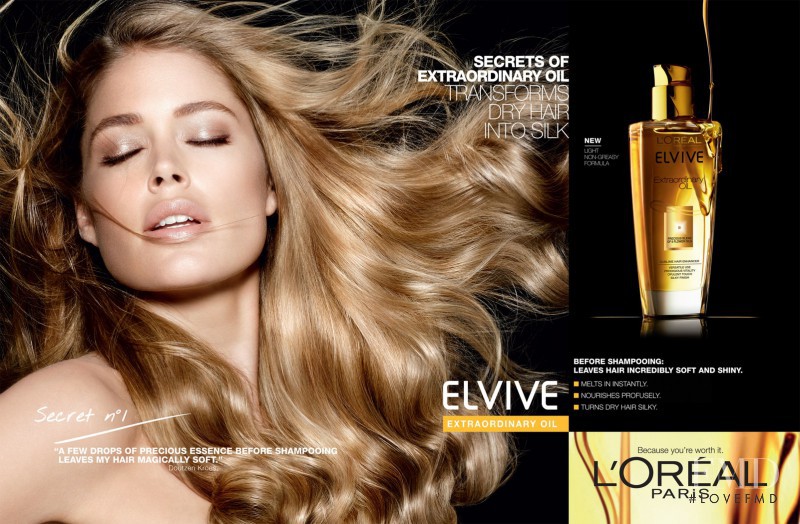 Doutzen Kroes featured in  the L\'Oreal Paris advertisement for Spring/Summer 2012