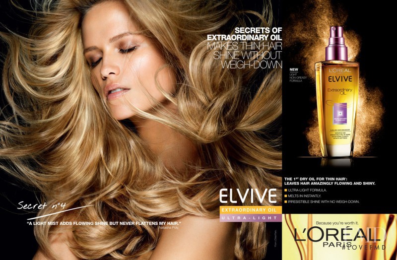 Natasha Poly featured in  the L\'Oreal Paris advertisement for Spring/Summer 2012