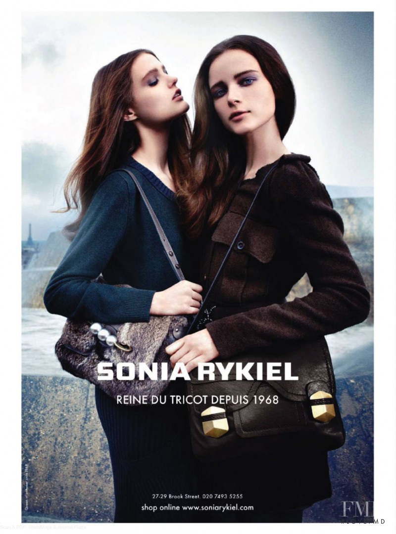 Anna de Rijk featured in  the Sonia Rykiel advertisement for Autumn/Winter 2010