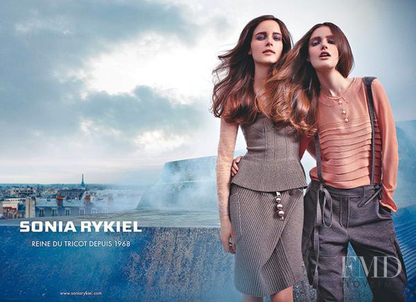 Anna de Rijk featured in  the Sonia Rykiel advertisement for Autumn/Winter 2010