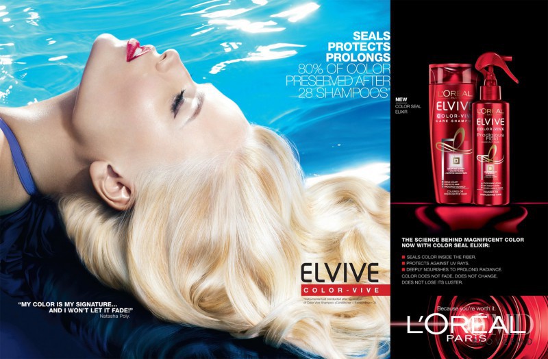 Natasha Poly featured in  the L\'Oreal Paris advertisement for Spring/Summer 2013